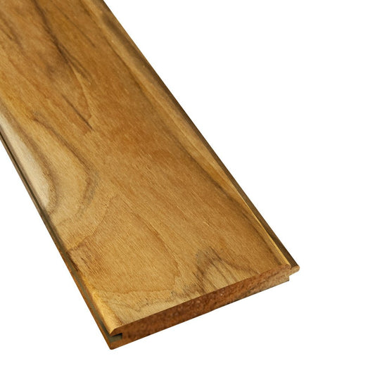FSC® 1 x 5 Teak - Plantation Wood 45° V-Groove - Advantage Lumber