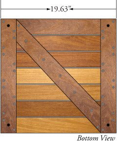Cumaru Advantage Deck Tiles® 20 x 20 - Smooth - Advantage Lumber