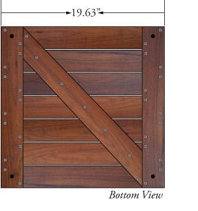 Ipe Advantage Deck Tiles® 20 x 20 - Smooth - Advantage Lumber