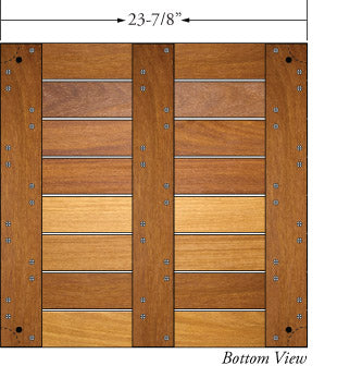 24x24 Cumaru Deck Tile Kit