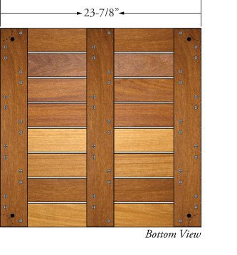 Cumaru Advantage Deck Tiles® 24 x 24 - Smooth - Advantage Lumber
