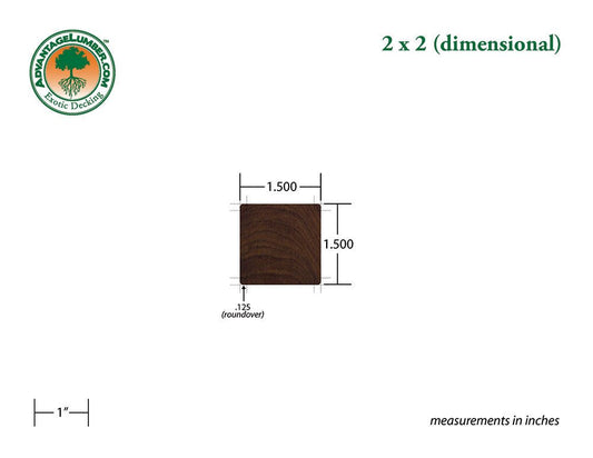 2 x 2 Ipe Wood - Advantage Lumber
