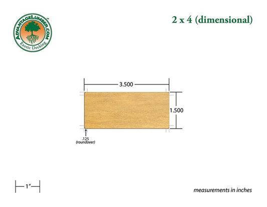 2 x 4 Garapa Wood - Advantage Lumber