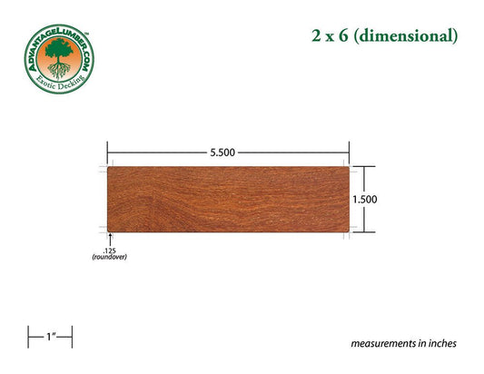 2 x 6 Cumaru Wood - Advantage Lumber