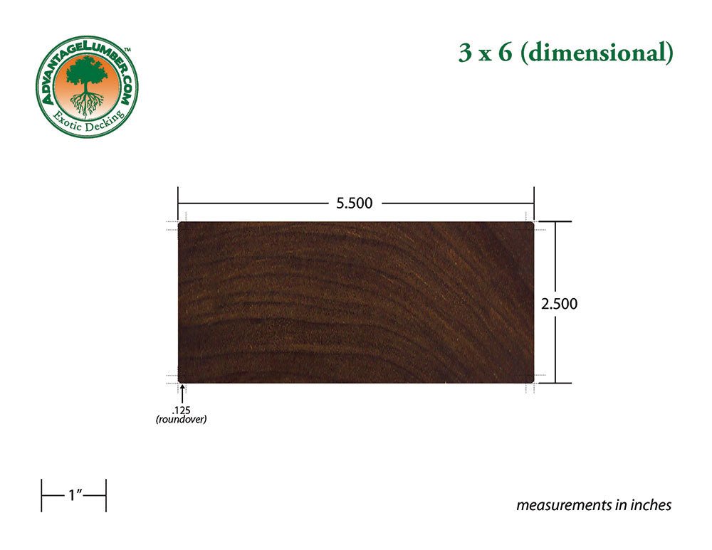 3 x 6 Ipe Wood - Advantage Lumber