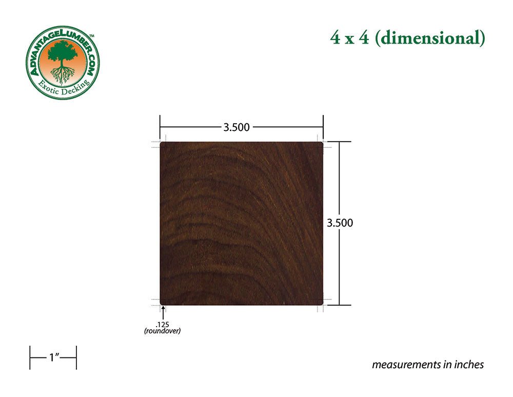 4 x 4 Ipe Wood - Advantage Lumber