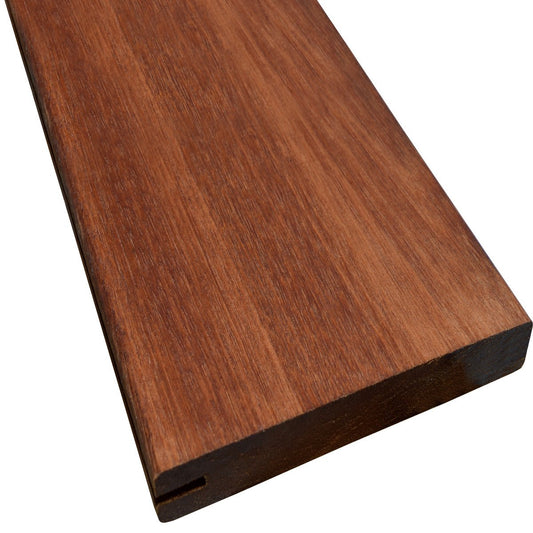 5/4 x 6 Mahogany (Red Balau) Wood One Sided Pre-Grooved Decking - Advantage Lumber