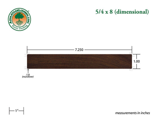 5/4 x 8 Ipe Wood Decking