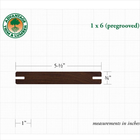 1x6 Ipe Pregrooved Deck Surface Kit