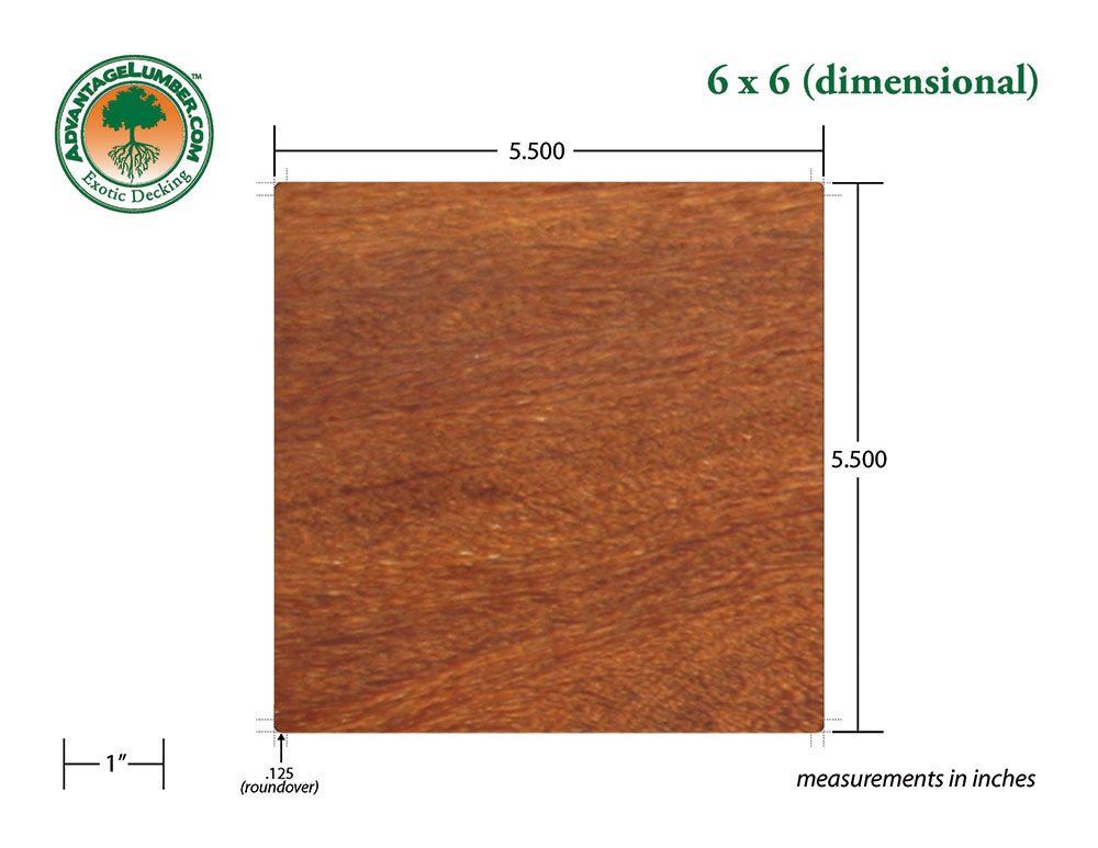 6 x 6 Cumaru Wood - Advantage Lumber