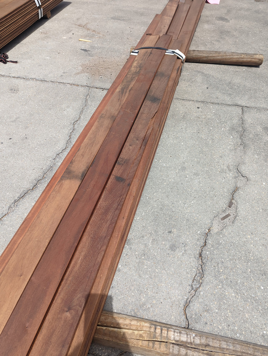 FL0222001 - 1x4+Plus Pregrooved Tigerwood