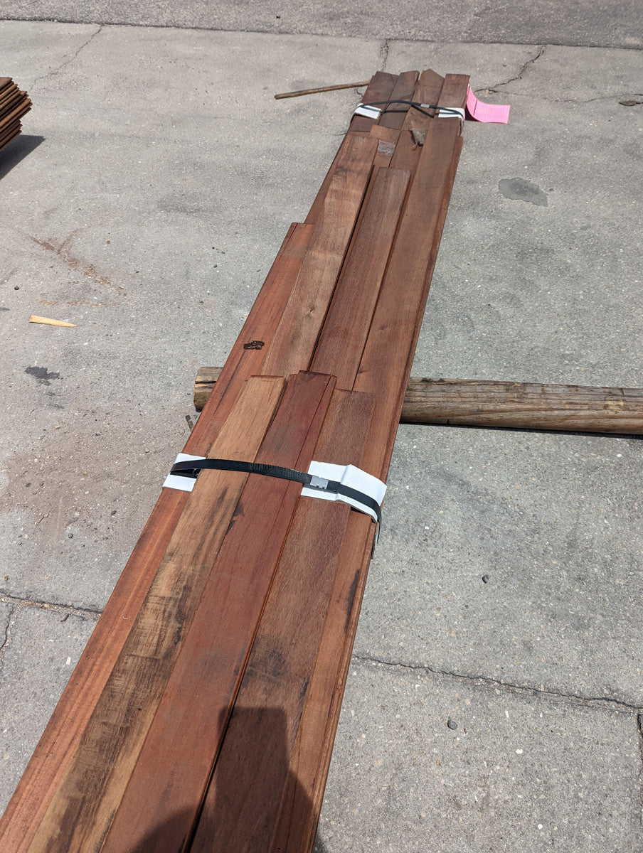 FL0222001 - 1x4+Plus Pregrooved Tigerwood