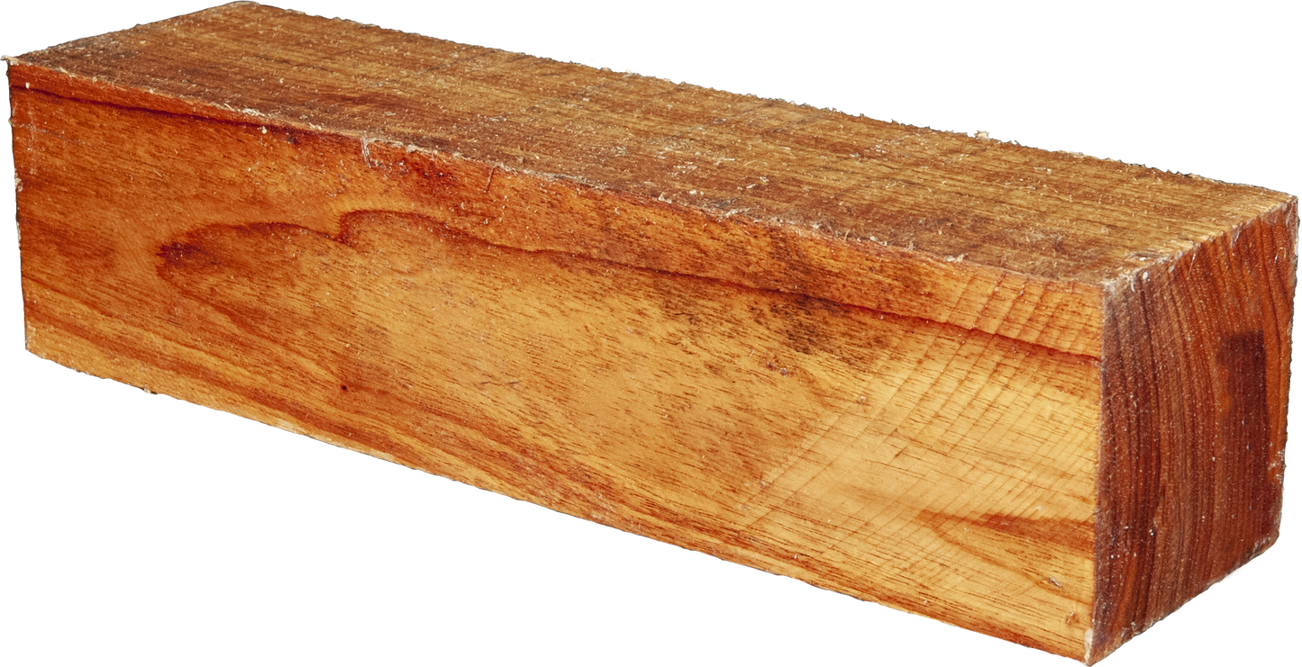 3″ x 3″ x 12″ Red Canary Turning Blank