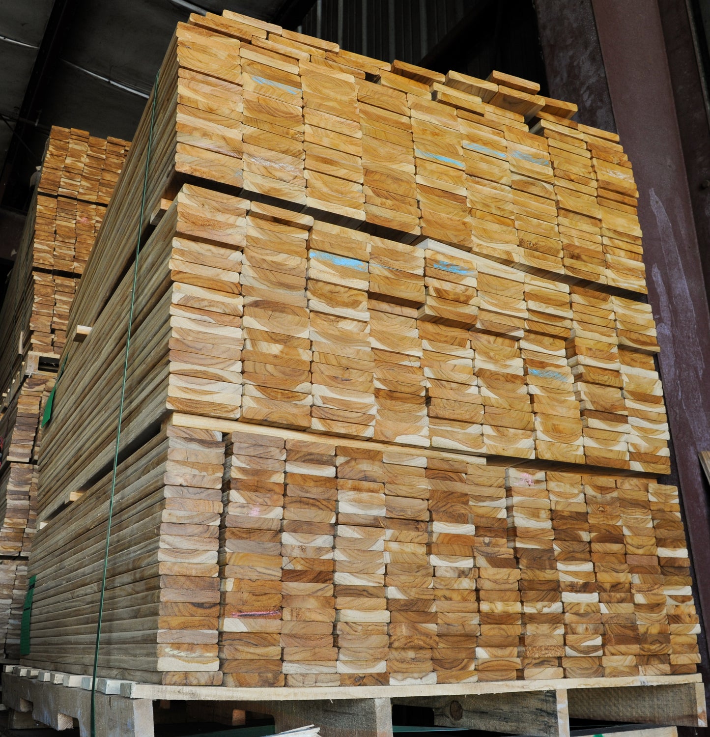 FSC® 1 x 5 Teak - Plantation Wood One Sided Pre-Grooved Decking