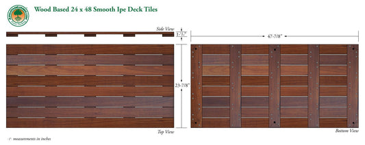 Cumaru Advantage Deck Tiles® 24 x 48 - Smooth - Advantage Lumber