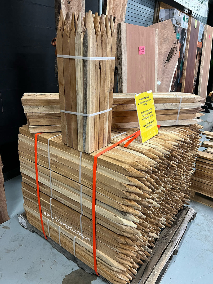 Teak Hardwood Stakes Bundle