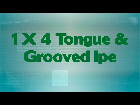 1 x 4 Ipe Wood T&G Square-Edge Decking