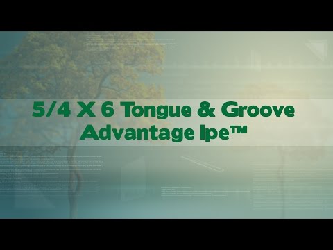 5/4 x 6 Ipe Wood T&G Square-Edge Decking