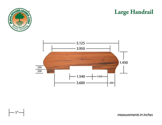 Tigerwood Rail Cap - Advantage Lumber