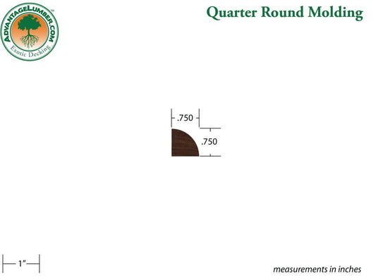 Ipe Quarter-Round Molding - Advantage Lumber