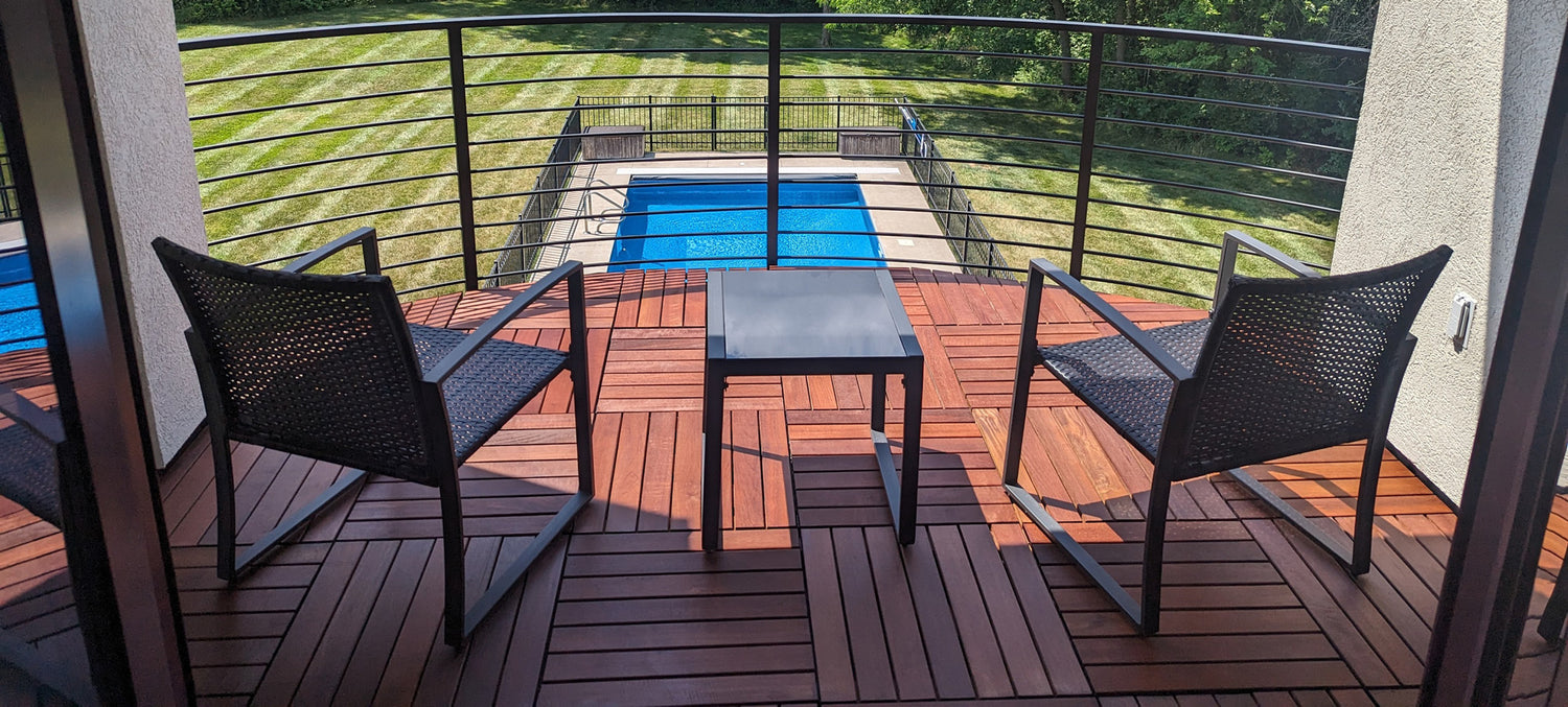 Brazilian Redwood (Massaranduba) Deck Tiles