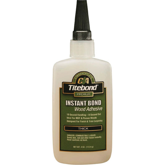 Titebond Instant Bond Wood Adhesive Thick 4 oz