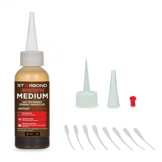 Starbond Medium Brown CA Glue BR-150,   2 oz