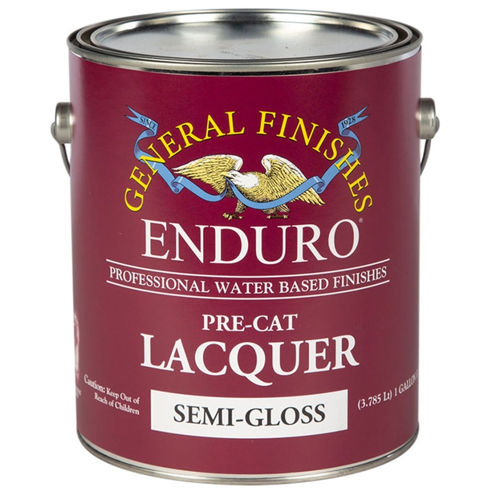 General Finishes Enduro Pre-Cat Lacquer Semi-Gloss, 1 Gallon