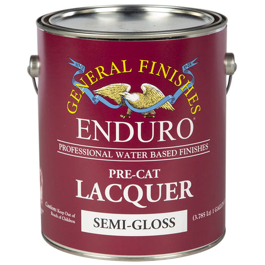 General Finishes Enduro Pre-Cat Lacquer Semi-Gloss, 1 Gallon