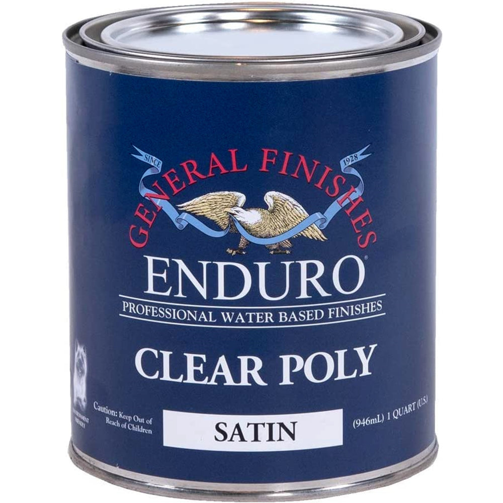 General Finishes Enduro Clear Poly Satin, 1 Quart