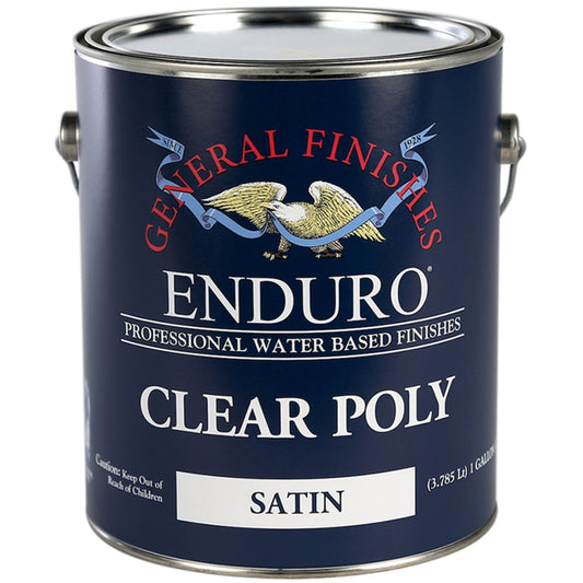General Finishes Enduro Clear Poly Satin, 1 Gallon