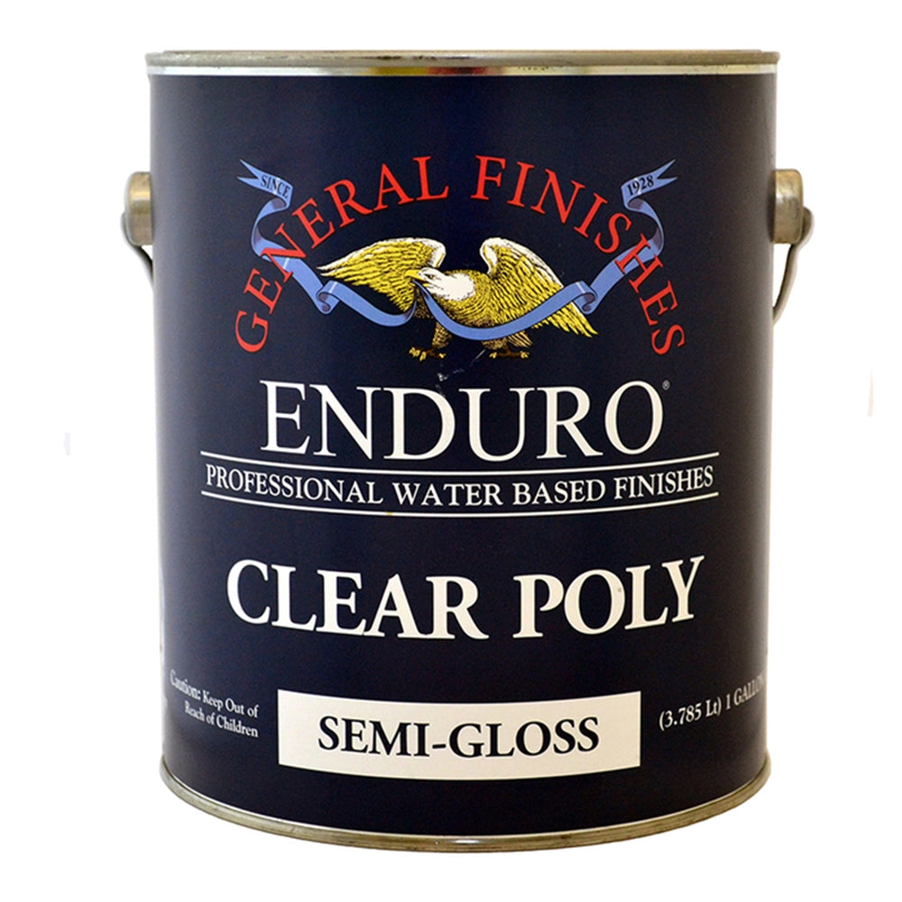 General Finishes Enduro Clear Poly Semi-Gloss, 1 Gallon