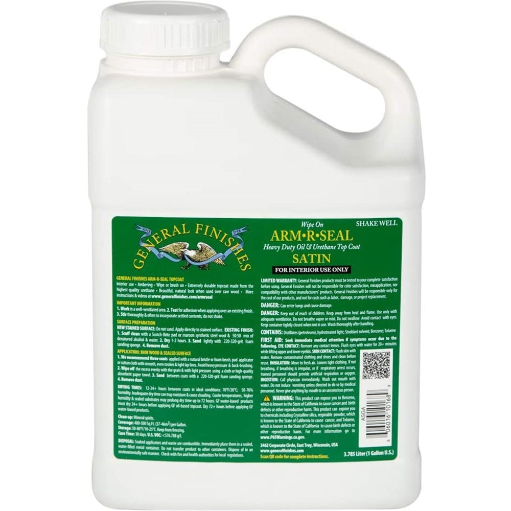 General Finishes Arm-R-Seal Satin, 1 Gallon