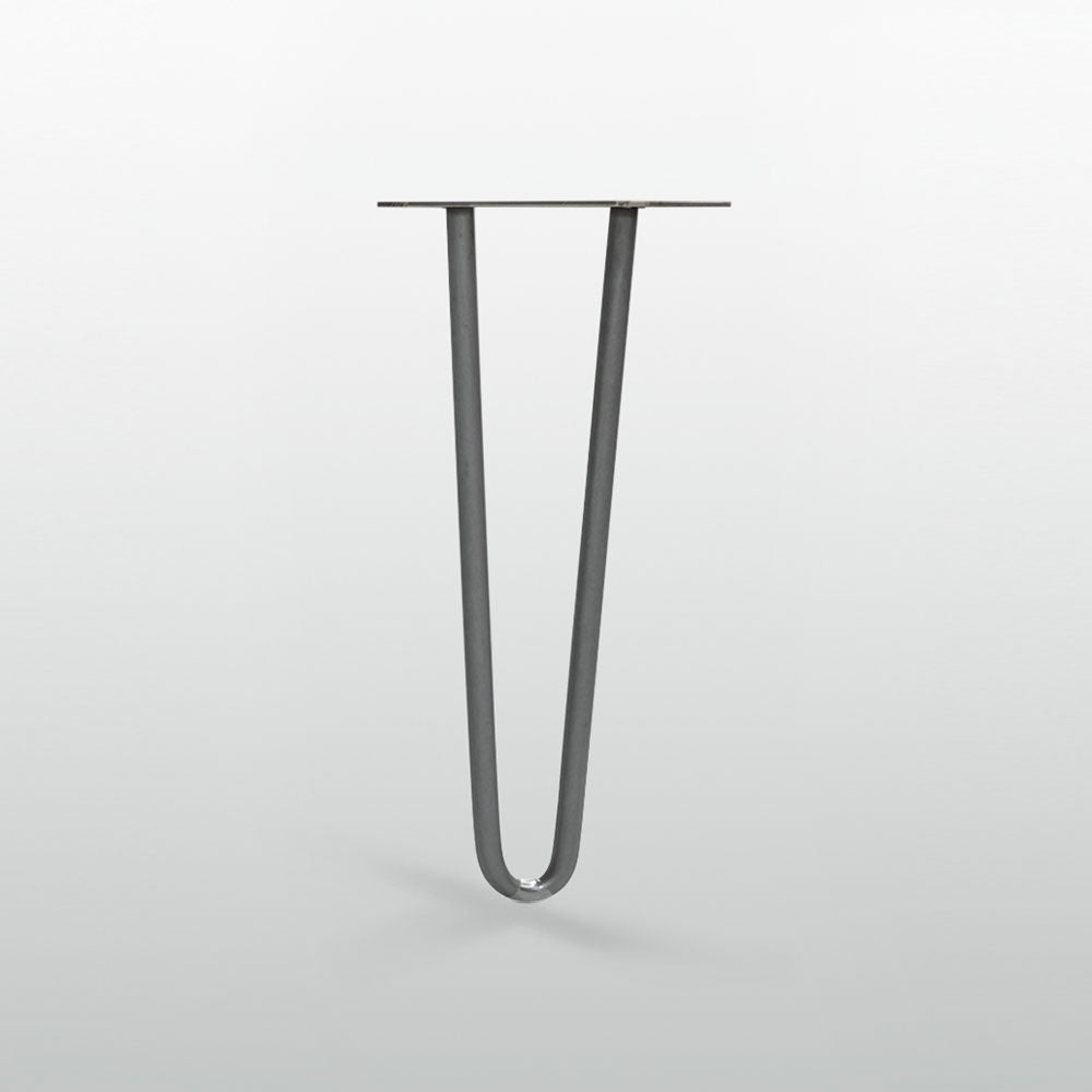 12" Table Leg - Raw Steel