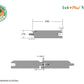 1 x 4 +Plus® Garapa Wood 60° V-Joint (21mm x 4)