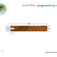 1 x 6 +Plus® Teak One Sided Pre-Grooved Decking (21mm x 6) (Premium Grade)