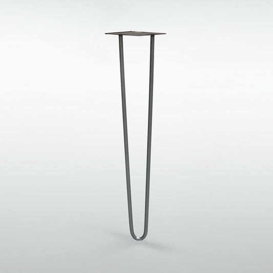 24" Table Leg - Raw Steel