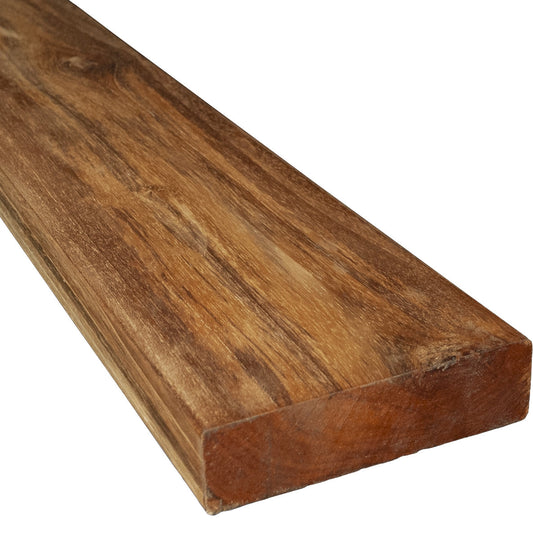 2x6x1 Teak (Plantation) Select - One Face - Solid Defects & Min Sap 10% (Approx. Finished Size: 1-1/2" x 5-1/2" x 1')