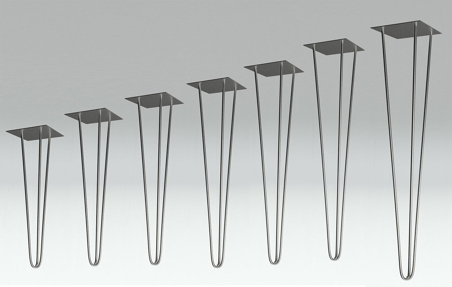 20" Tri-Table Leg - Stainless Steel