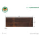 3x8x12 Jatoba (Approx. Finished Size: 2-1/2" x 7-1/4" x 12')