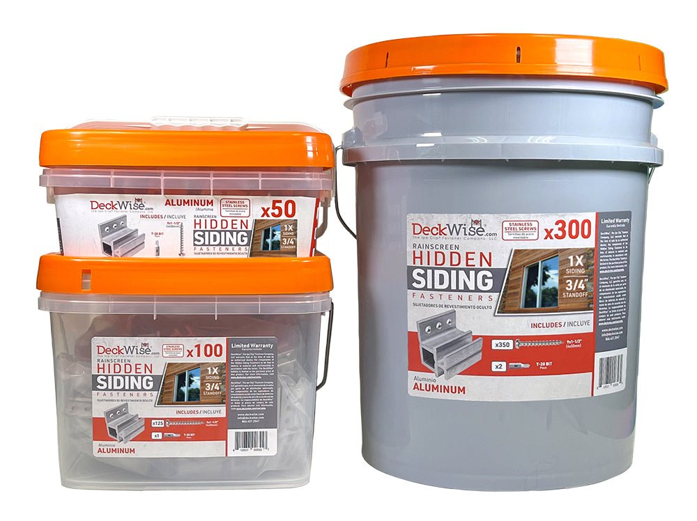 DeckWise® 1x Rainscreen Siding Fastener Kit - Advantage Lumber