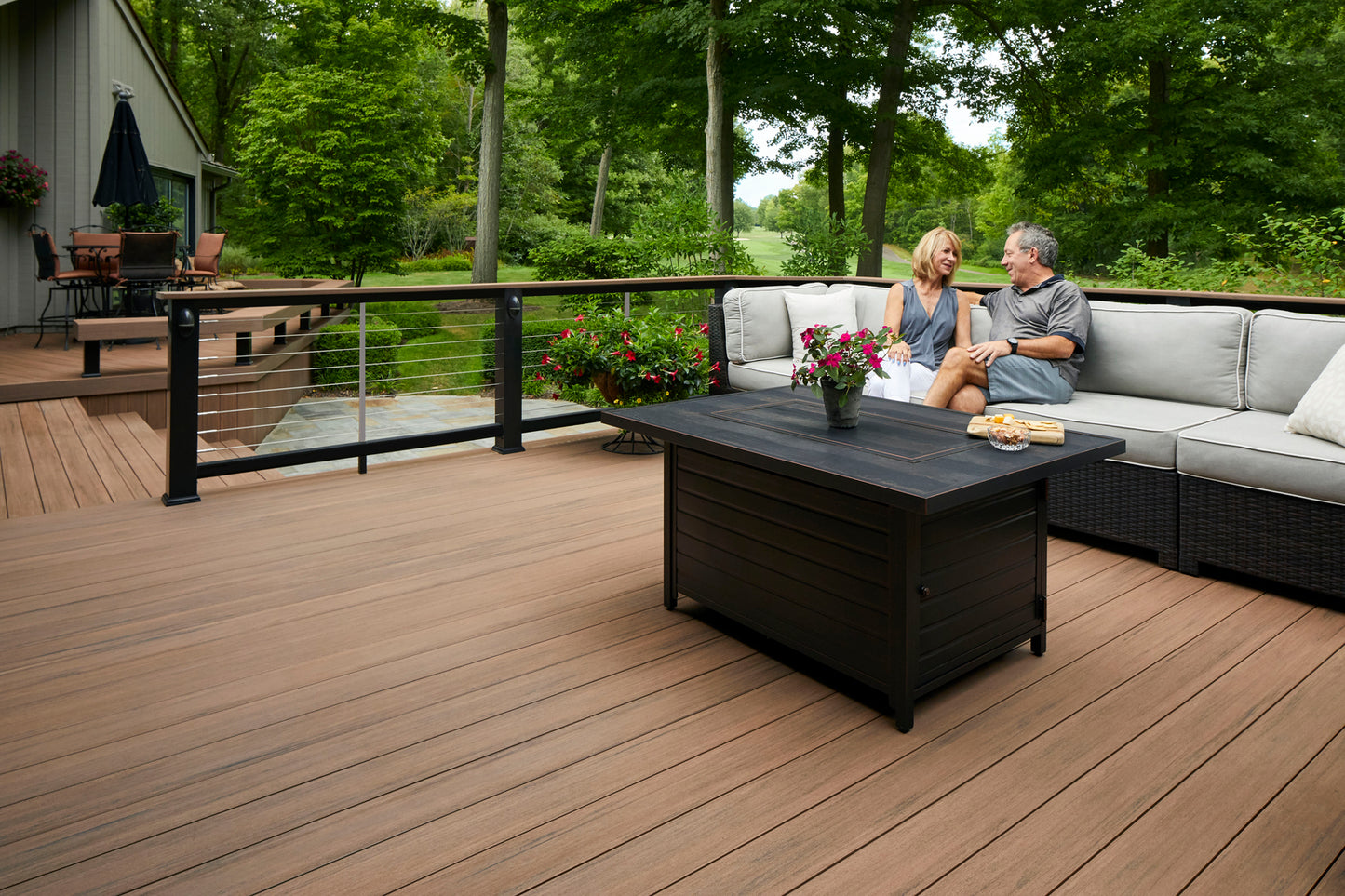 TimberTech® Advanced PVC Decking by AZEK®, Vintage Collection® English Walnut