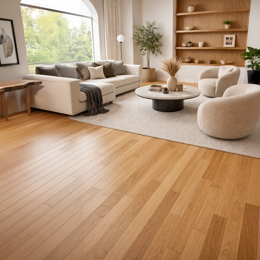 Brazilian Oak (Tauari) Solid Flooring 5″ Prefinished Matte, $6.11/sqft