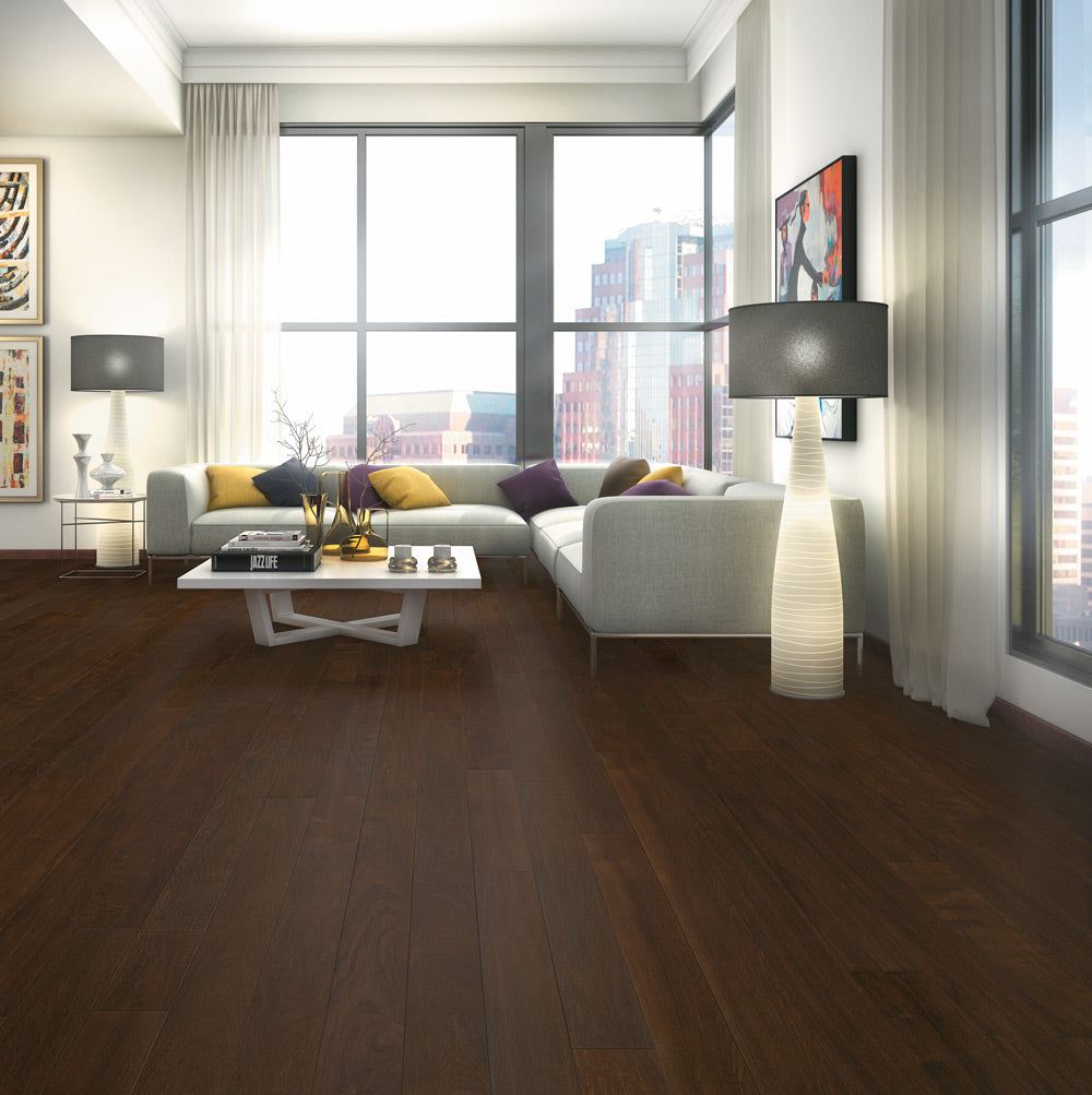 Ipe (Brazilian Walnut) Solid Flooring 5″ Prefinished Satin, $8.33/sqft