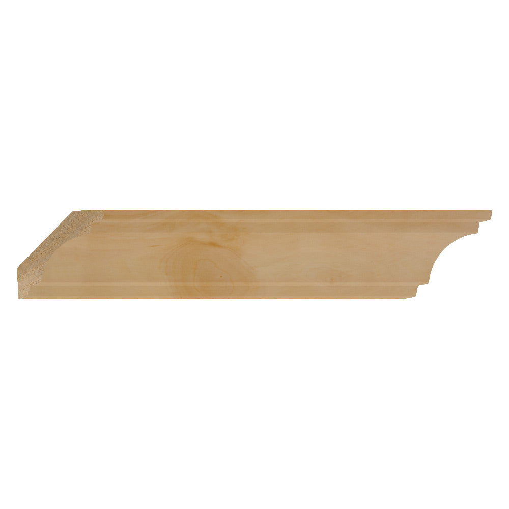 Poplar Contemporary Crown Molding