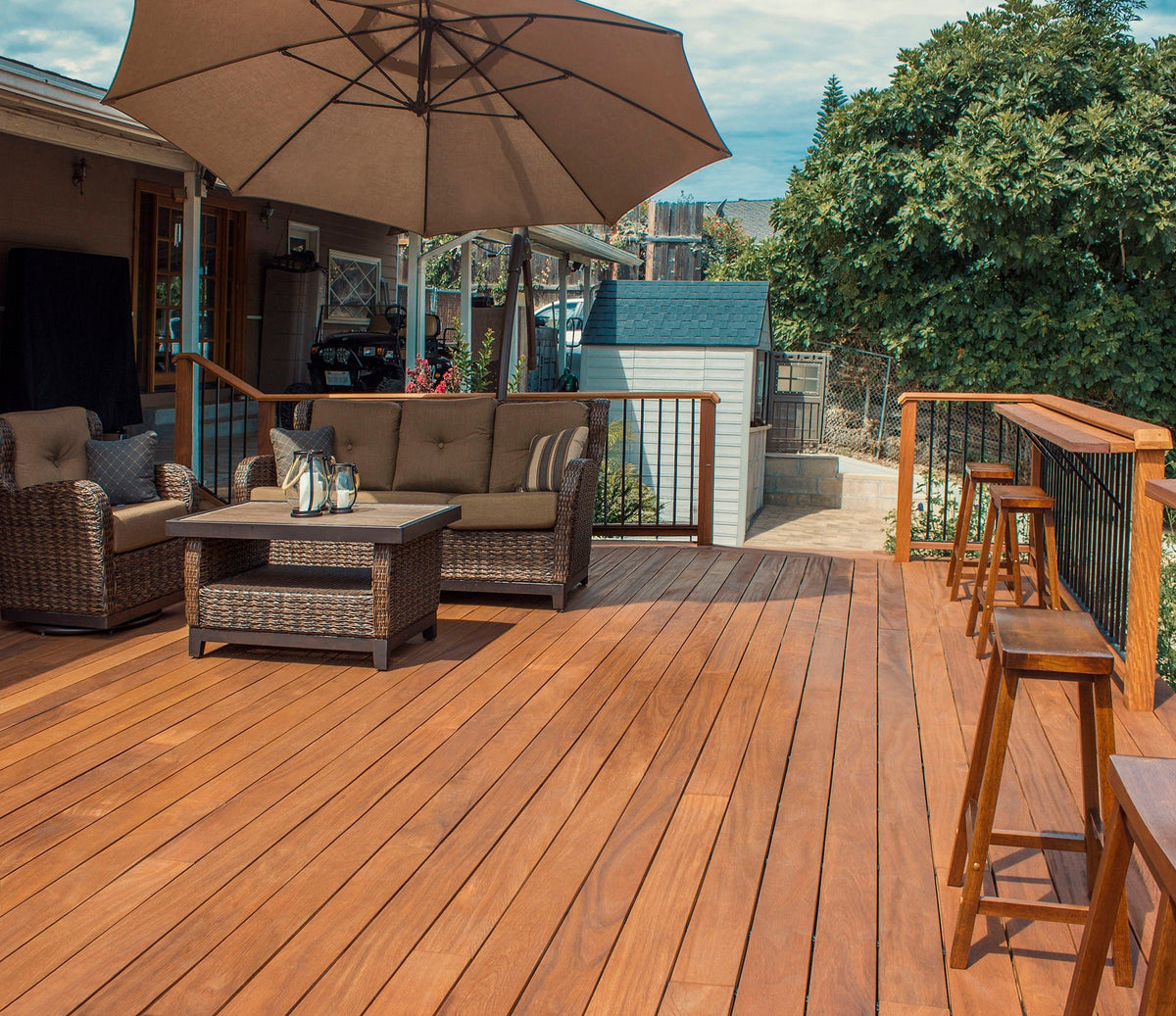 Garapa Wood Decking