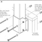 TimberTech® Impression Rail Express® Fascia Mount Bracket Outside Corner