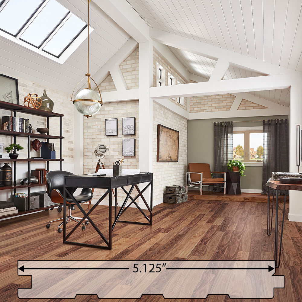 Curupay (Patagonian Rosewood) Engineered Flooring 5.125″ Prefinished Satin, $4.99/sqft