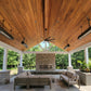 1 x 6 Pecky Bolivian Walnut Wood Ceiling End-Matched 60° V-Joint, Prefinished