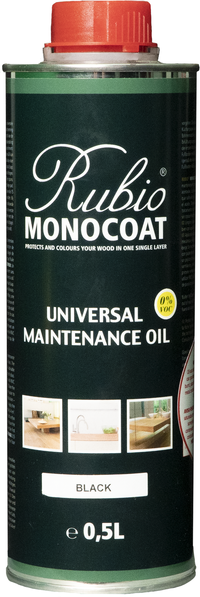 Rubio Monocoat: Universal Maintenance Oil, Brown, 0.5 Liter
